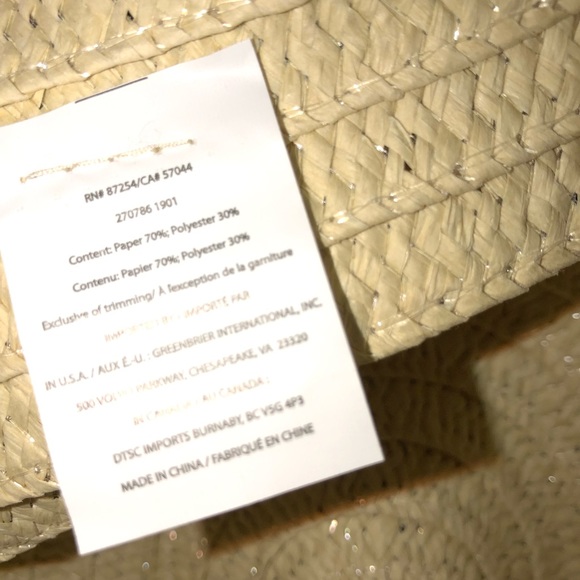 Straw lightweight fedora hat with black band - Picture 3 of 5